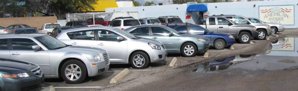 Tucson Antique Mall rear parking lot